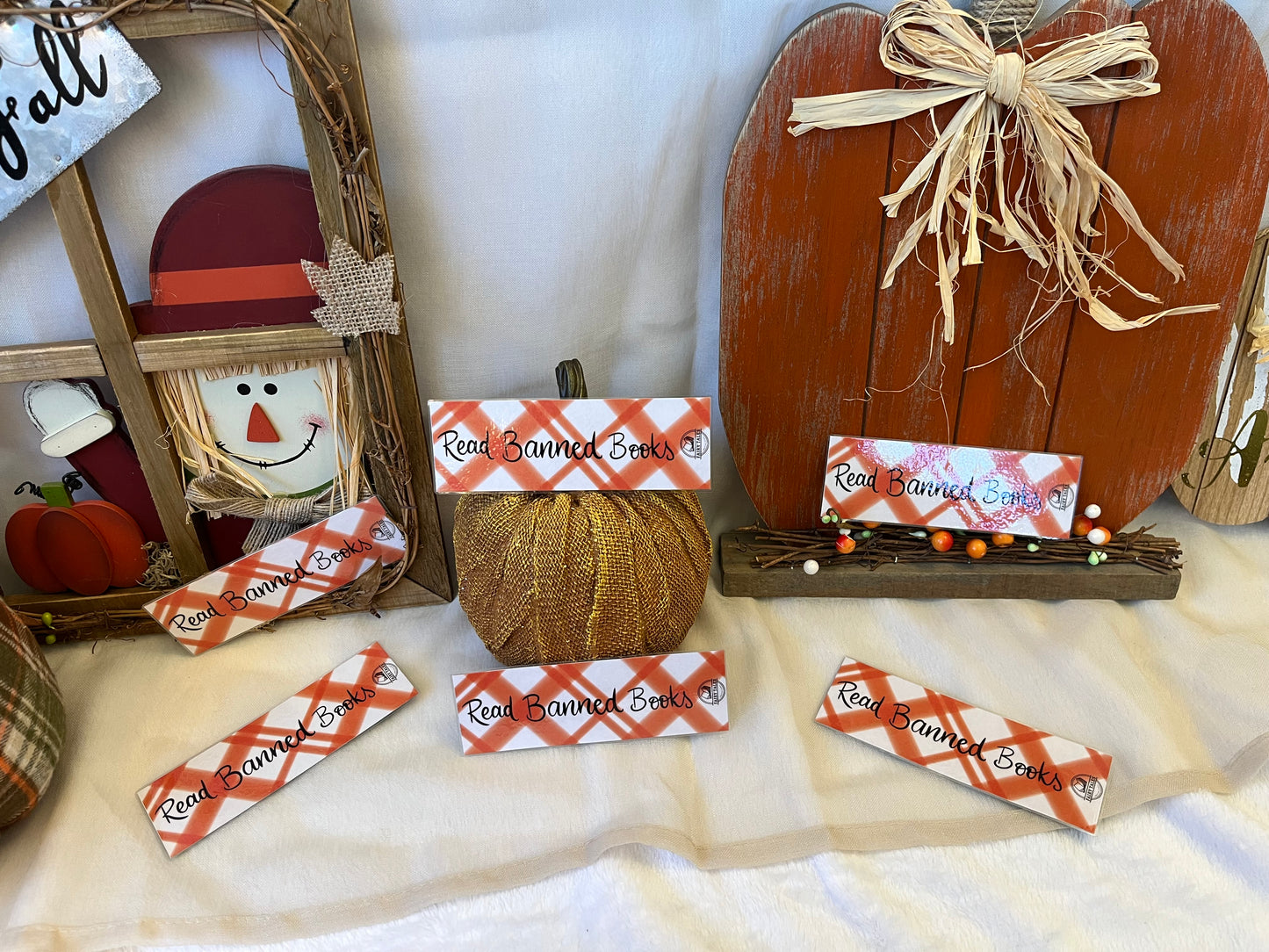 Plaid Read Banned Books Bookmark