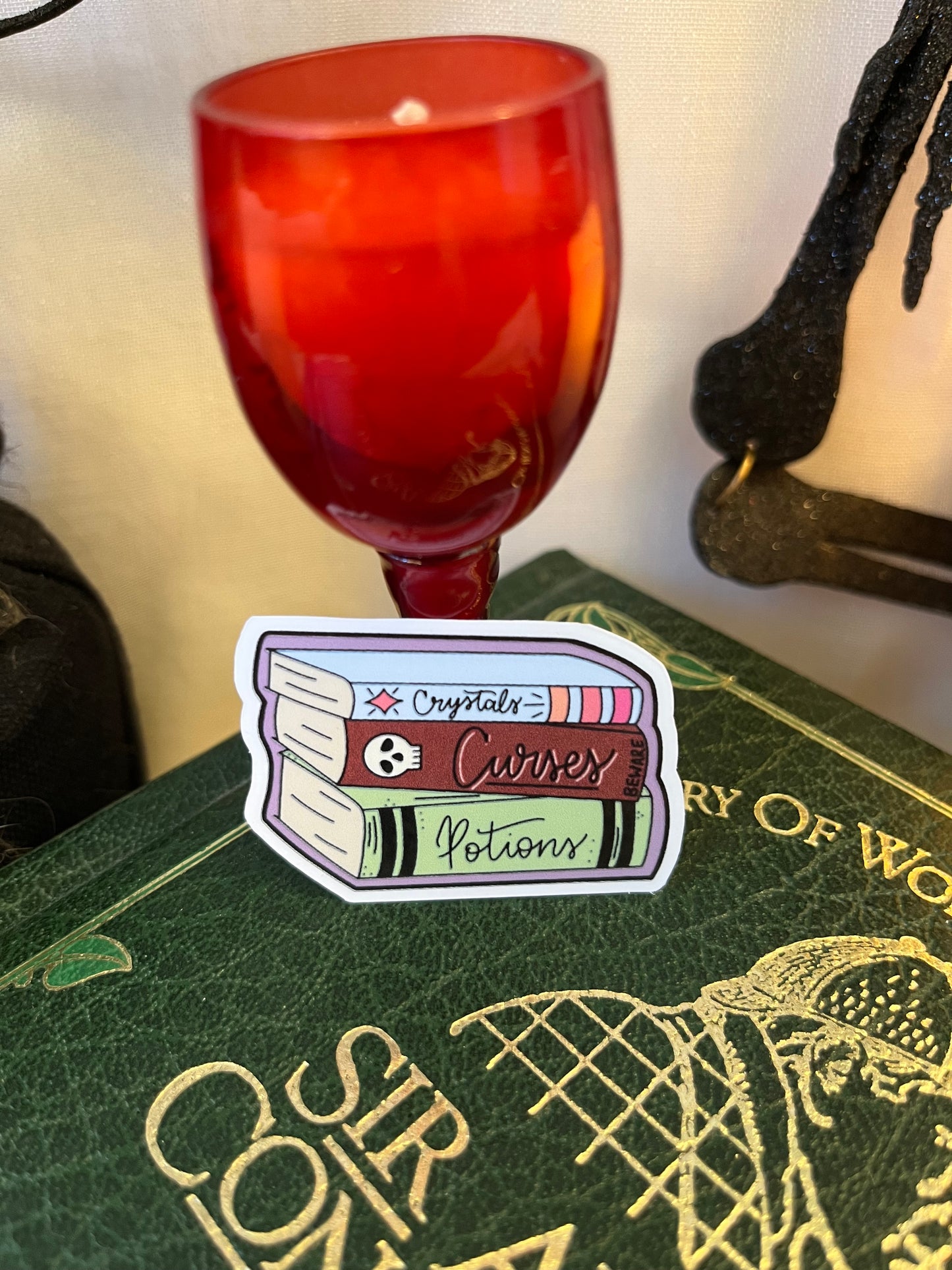 Spell Book Stack Sticker