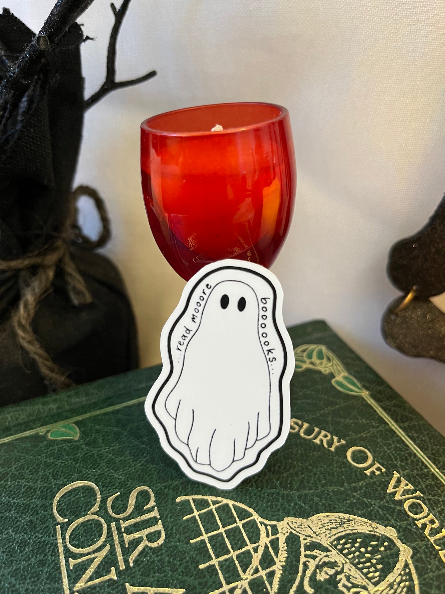 Read More Books Ghost Sticker