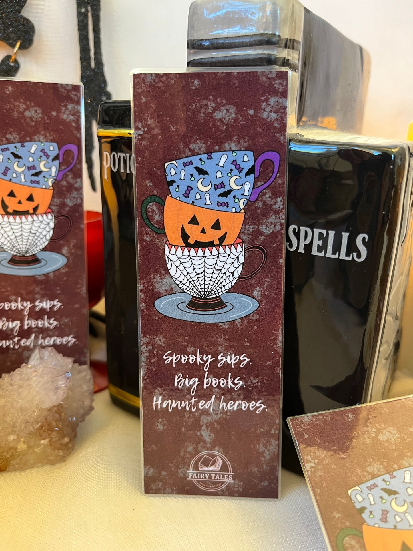 Spooky Teacups Bookmark