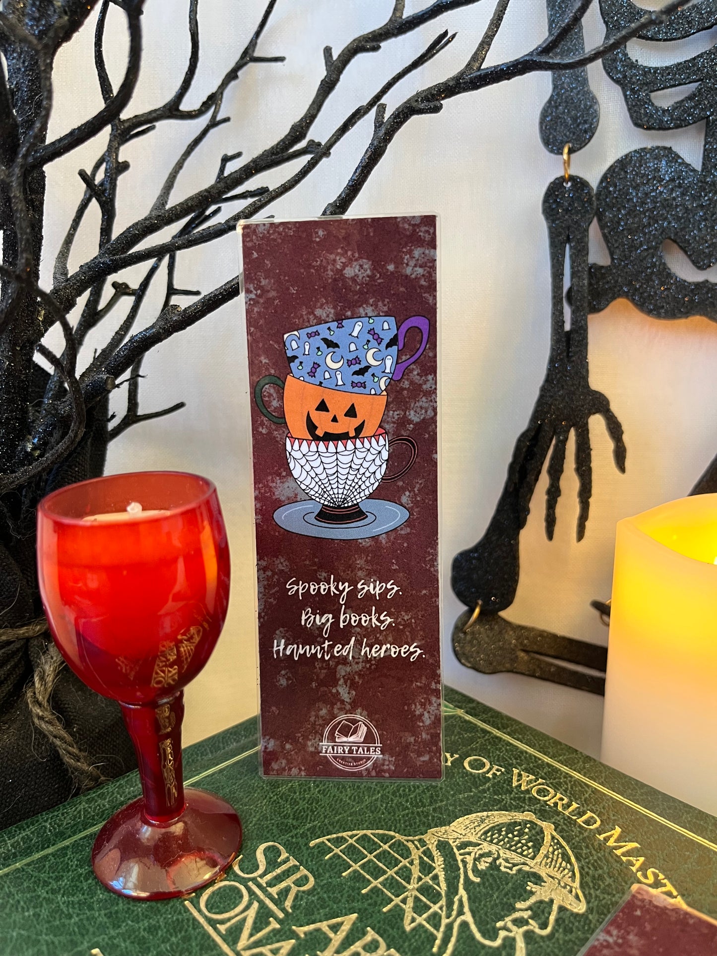 Spooky Teacups Bookmark