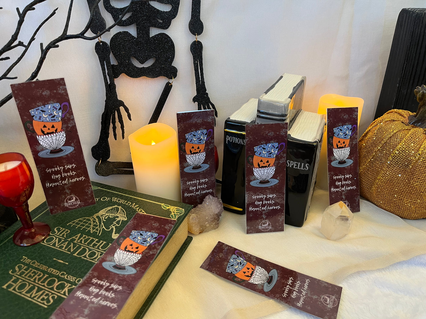 Spooky Teacups Bookmark